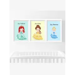 DECORACION CREATIVA - Set Cuadro Infantil niña - Princesas Bebés Disney 1