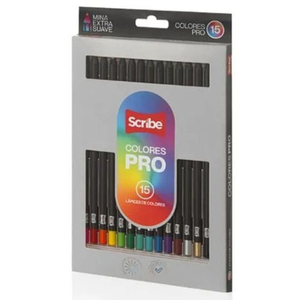 GENERICO - Lapices Scribe Colores Pro 15 Lapices