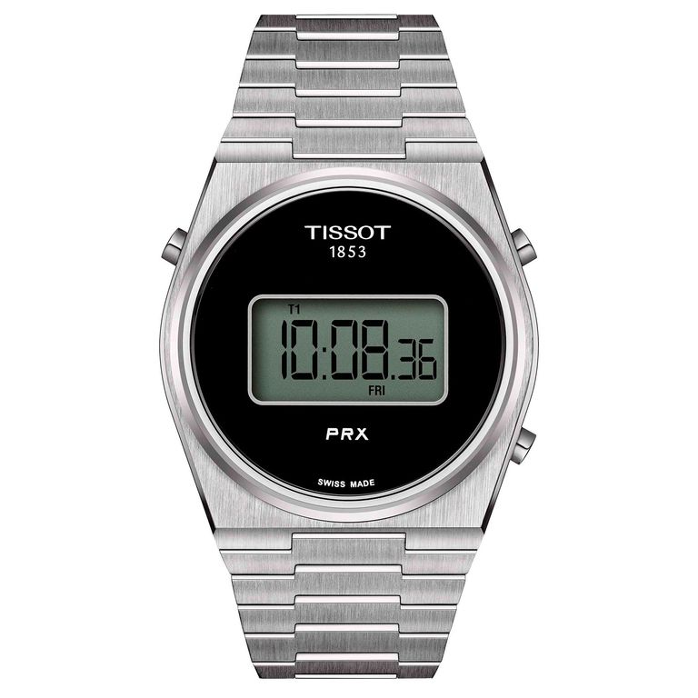 Reloj PRX Digital 40mm Black Plateado TALLA UNICA
