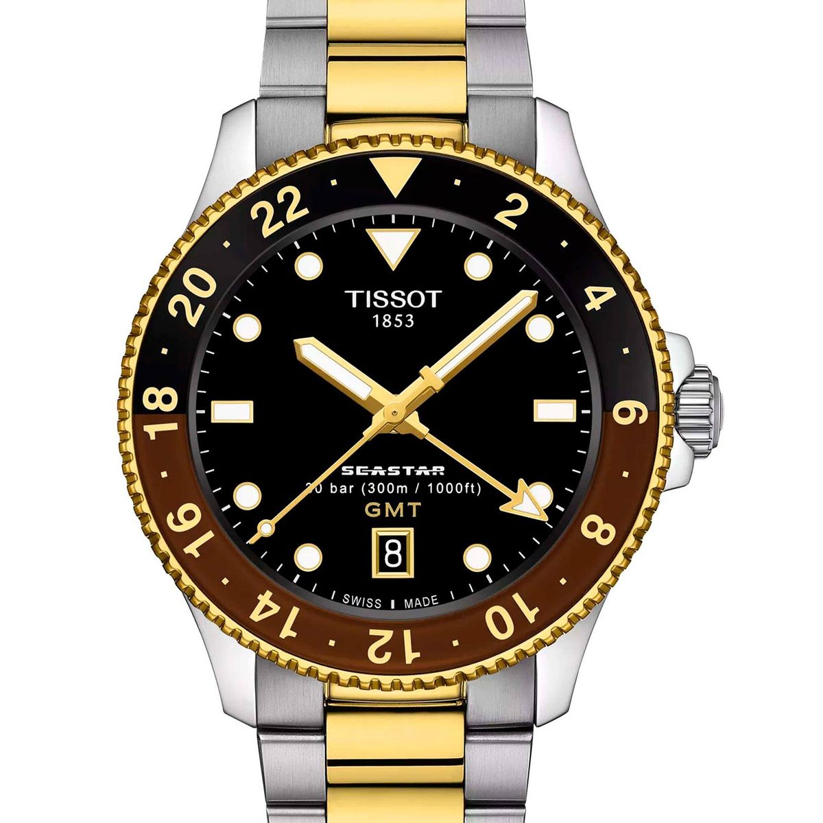 TISSOT - Reloj Tissot Seastar 1000 Quartz GMT Bicolor