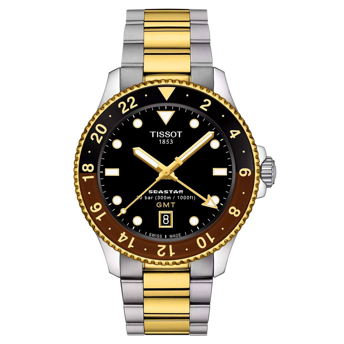 TISSOT - Reloj Tissot Seastar 1000 Quartz GMT Bicolor