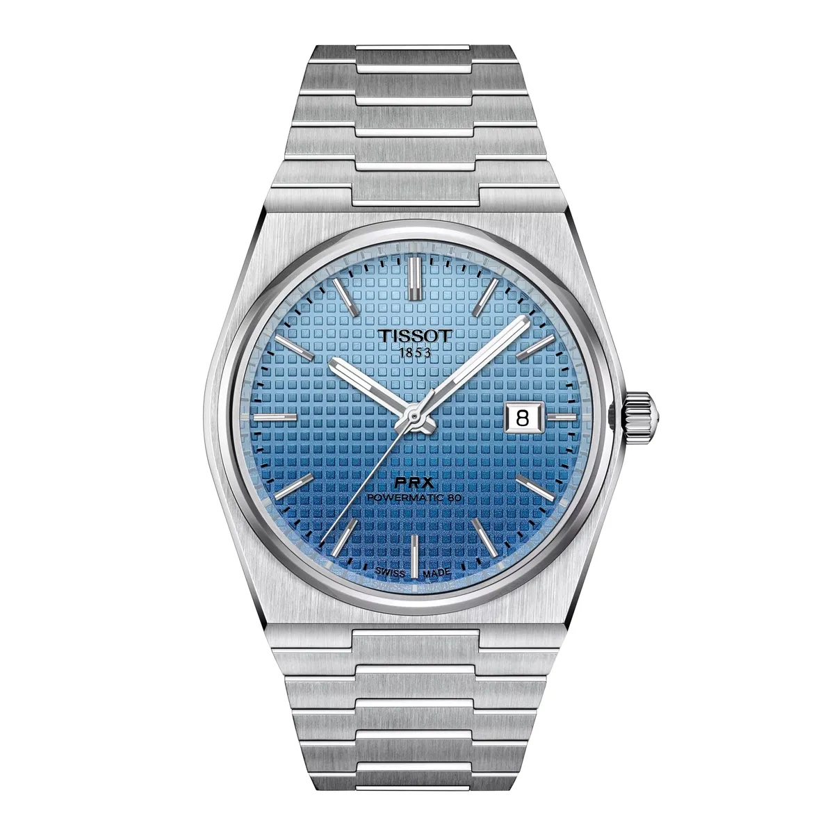 TISSOT - Reloj Tissot PRX Powermatic 80 Gradient Celeste