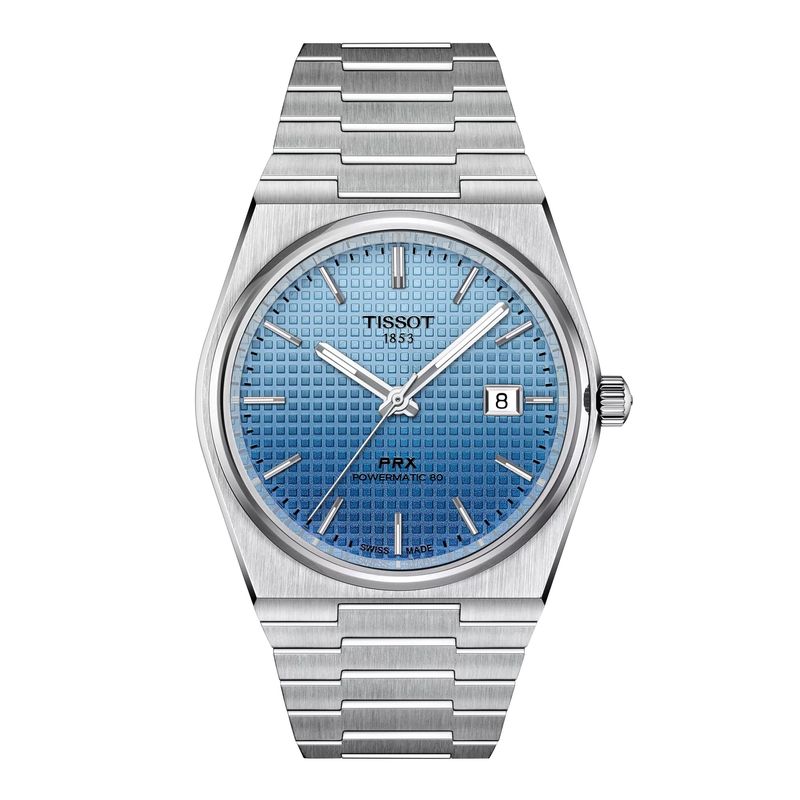 TISSOT - Reloj Tissot PRX Powermatic 80 Gradient Celeste