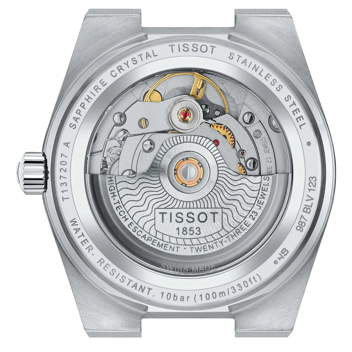 TISSOT - Reloj Tissot PRX Powermatic 80 Gradient Celeste