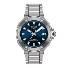 TISSOT - Reloj T-Race Chronograph Powermatic 80 Acero Azul