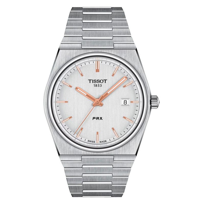 TISSOT - Reloj Tissot PRX 40mm Acero Blanco