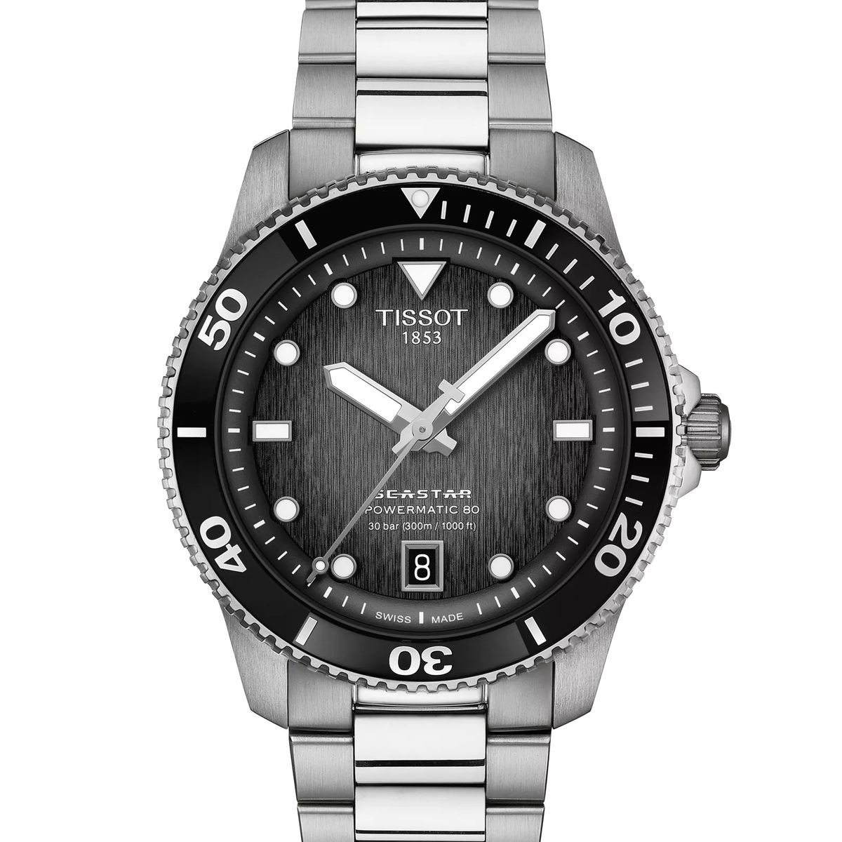 TISSOT - Reloj Tissot Seastar 1000 Powermatic 80 Grafito