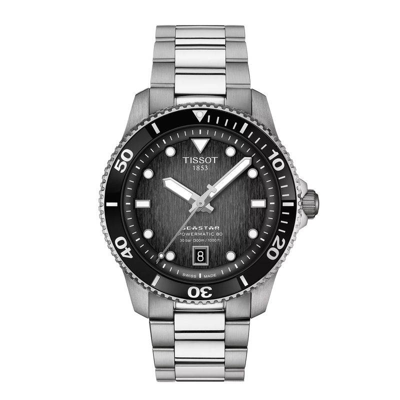 TISSOT - Reloj Tissot Seastar 1000 Powermatic 80 Grafito
