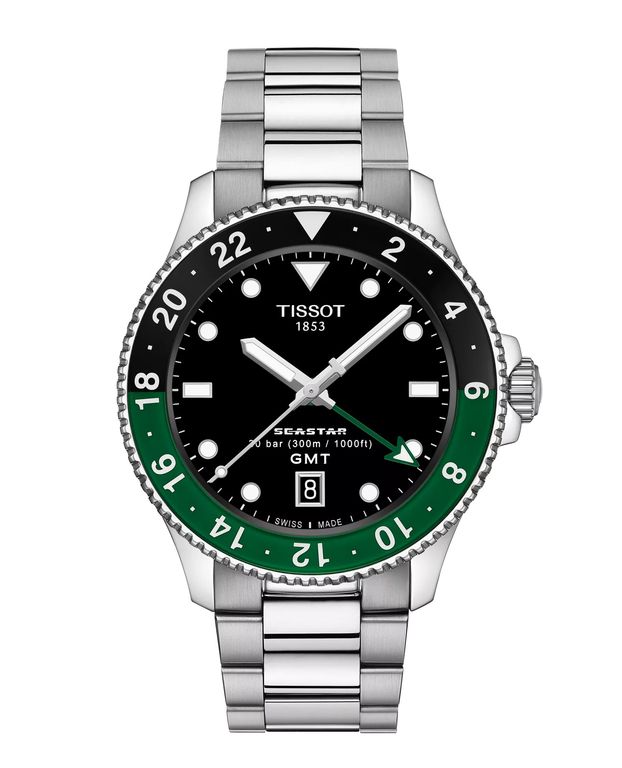 Reloj Seastar 1000 Quartz GMT Acero Plateado TALLA UNICA