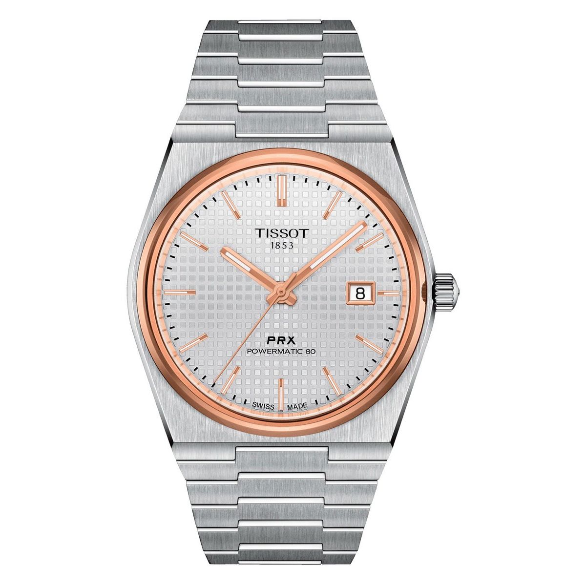 TISSOT - Reloj Tissot PRX Powermatic 80 Acero Dorado