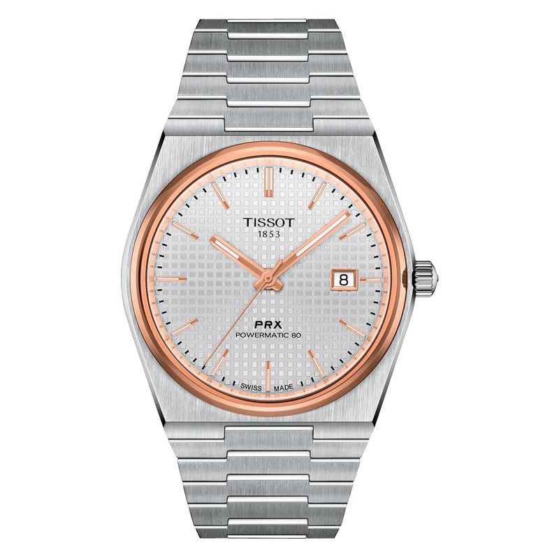 TISSOT - Reloj Tissot PRX Powermatic 80 Acero Dorado