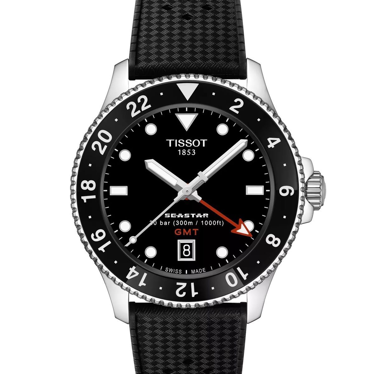 TISSOT - Reloj Tissot Seastar 1000 Quartz GMT Silicona