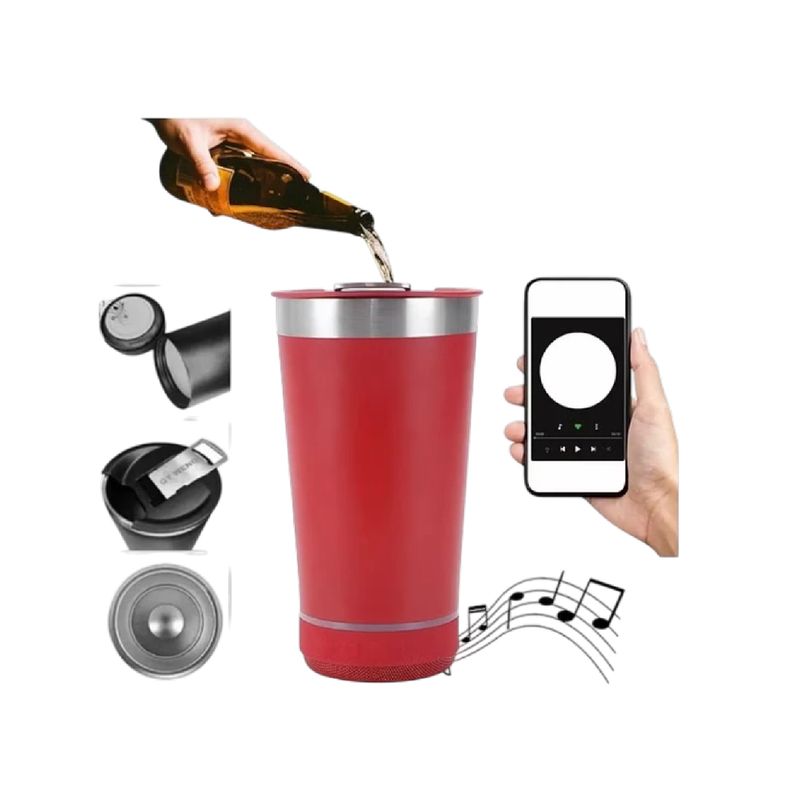 GENERICO - VASO TERMICO PARLANTE ROJO