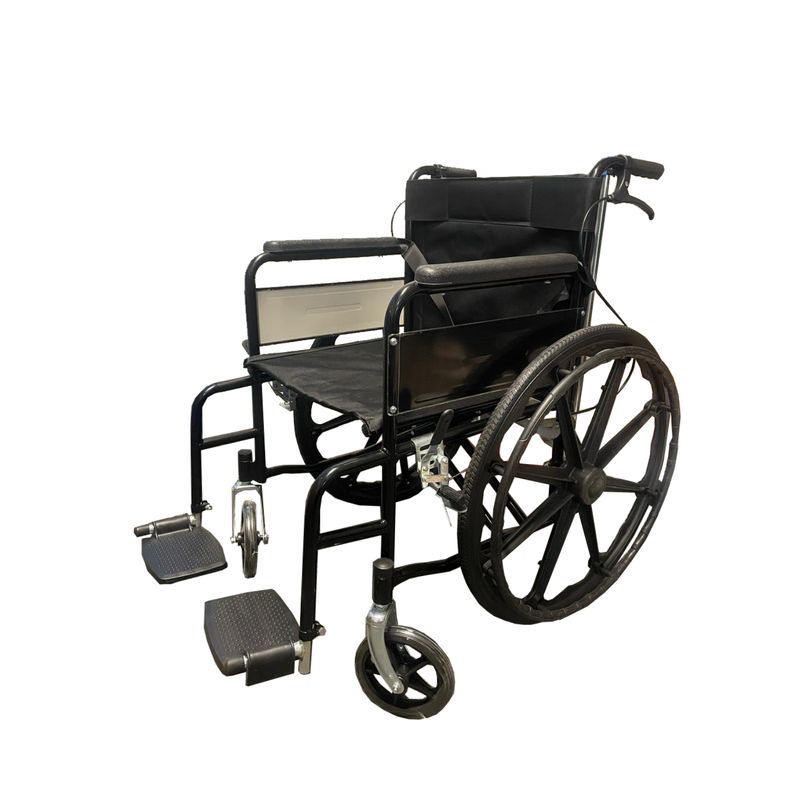 COSMETICAVAL - Silla De Ruedas Plegable Con Apoya Piernas Y Frenos