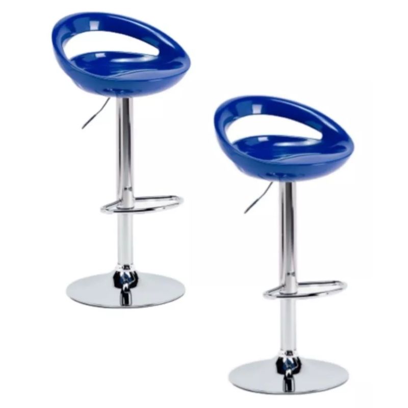 ARTIHOGAR - Pack Sillas Bar Río Ferrari Taburete Azúl