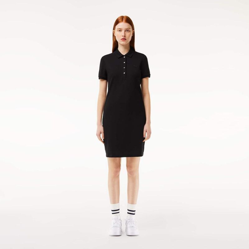 LACOSTE - Vestido Manga Corta Mujer Lacoste EF5473