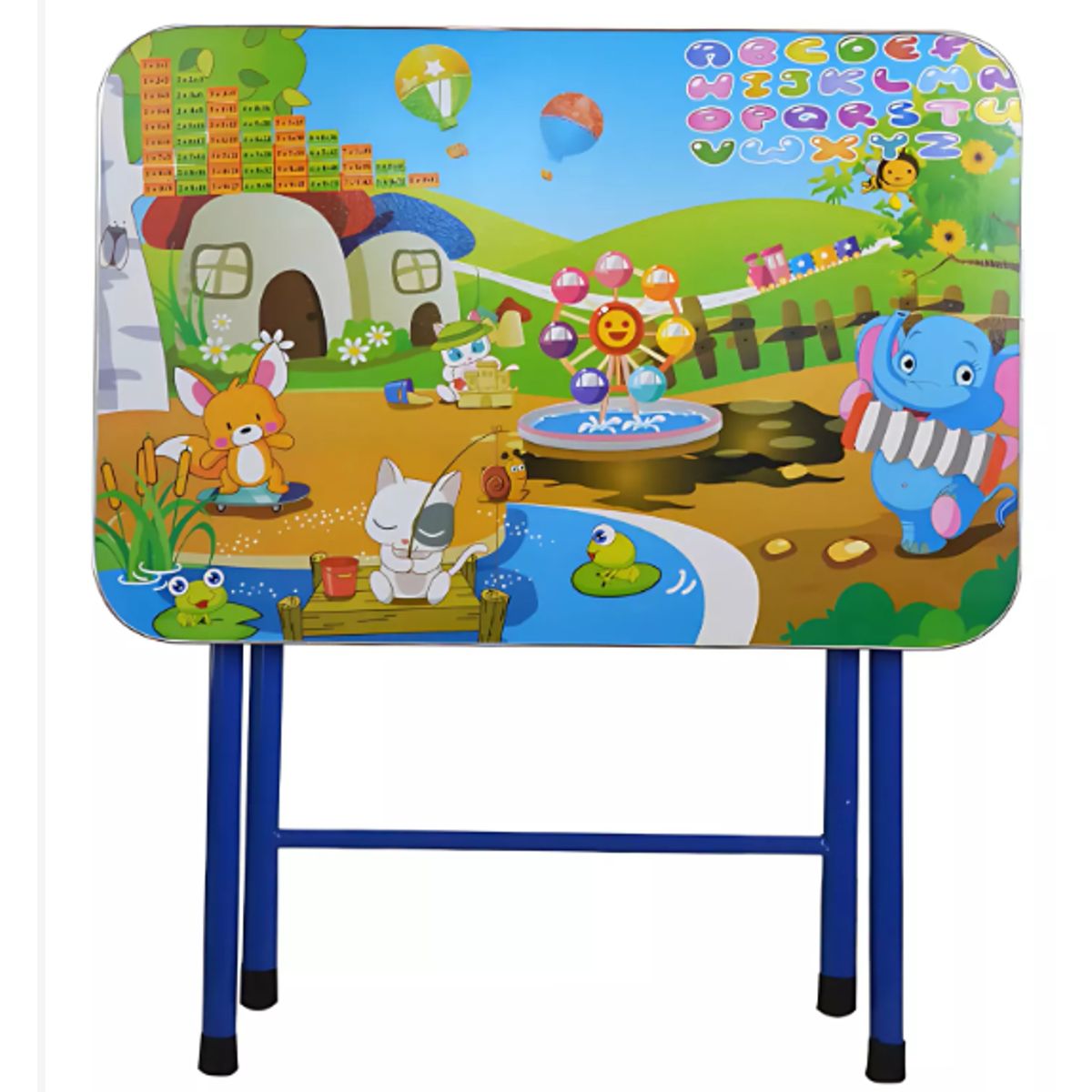 GENERICO - Mesa + Silla Plegables con Altura Ajustable Escritorio Niños