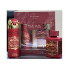 LATTAFA - Set Perfume Mujer Badee Al Oud Sublime EDP 100ml + Deo Spray 200ml - Kit 2 Pcs -