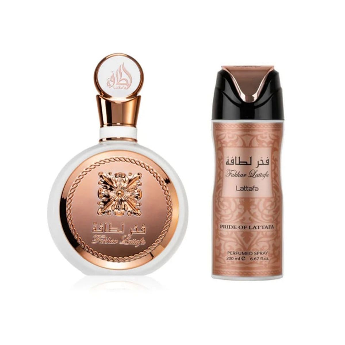 LATTAFA - Set Perfume Mujer Lattafa Fakhar EDP 100ml + Deo Spray 200ml