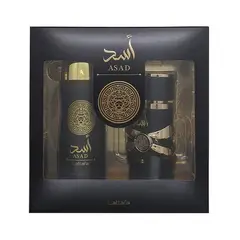 LATTAFA - Set Hombre Asad Edp 100 Ml + Deo Spray 200 Ml Set 2 Cps