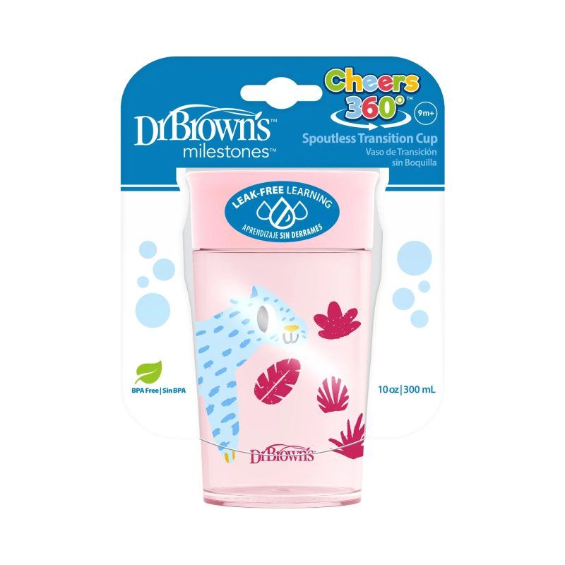DR BROWNS - Vaso 360 con Asas 200 ml Dr Browns - Rosa