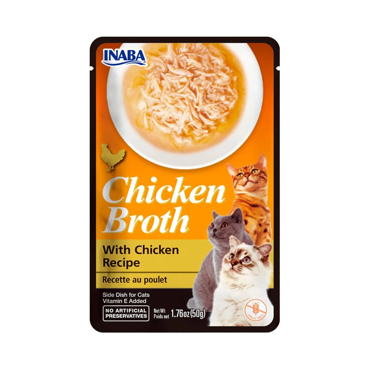 INABA - Snack Sobres Inaba Churu Broth Pollo para Gato 50gr