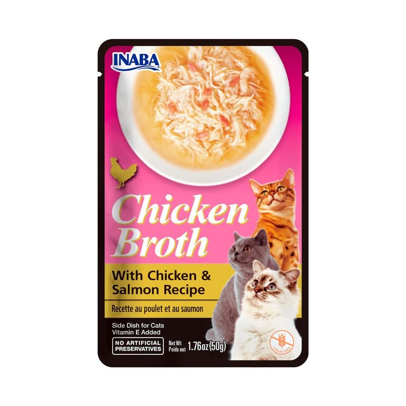 INABA - Inaba Churu Broth Pollo y Salmon para Gato 50gr