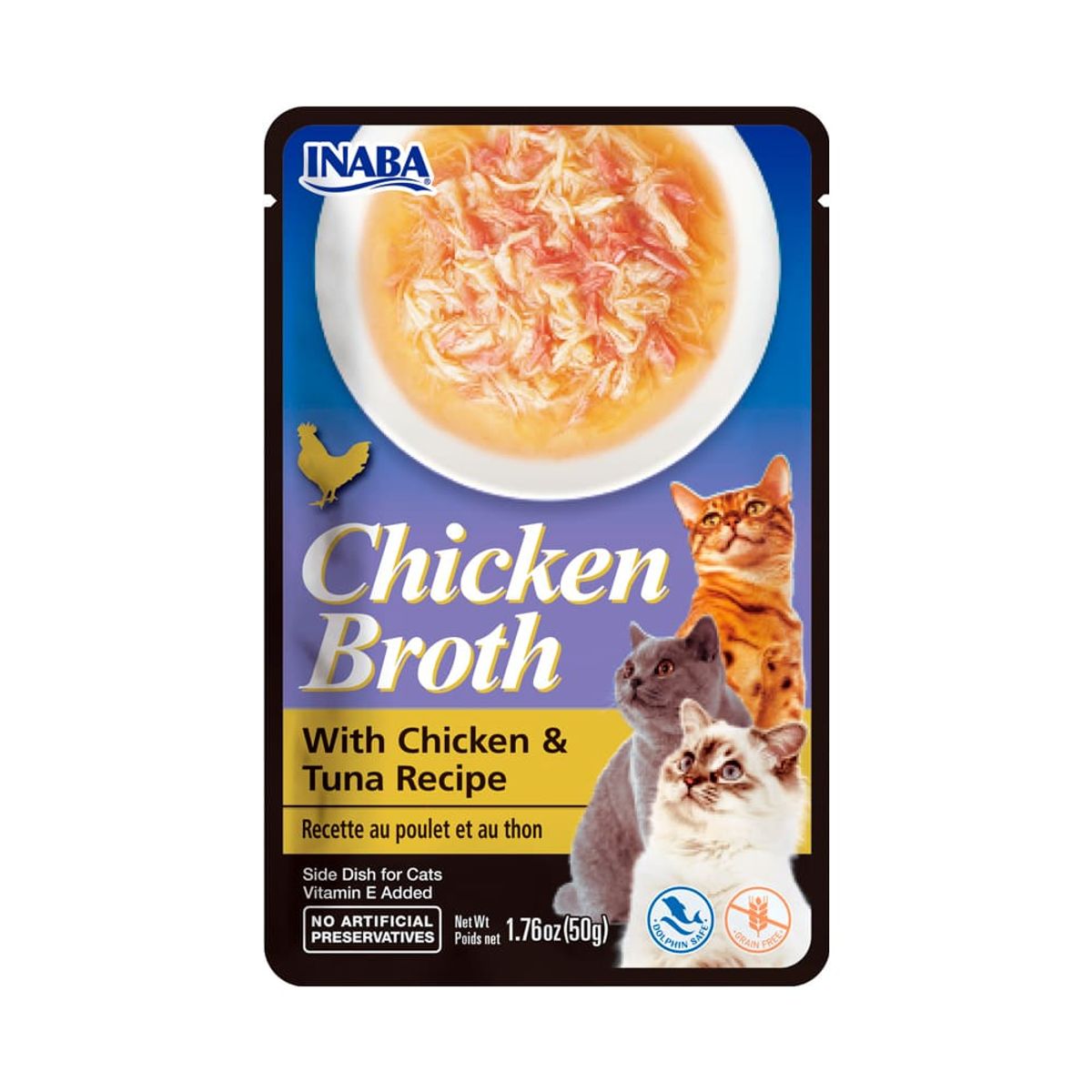 INABA - Snack Sobres Inaba Churu Broth Atun para Gato 50gr