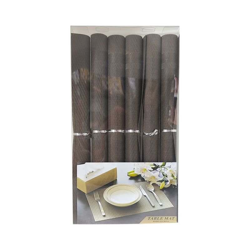 GENERICO - SET DE 6 INDIVIDUALES LAVABLES HOMEMART
