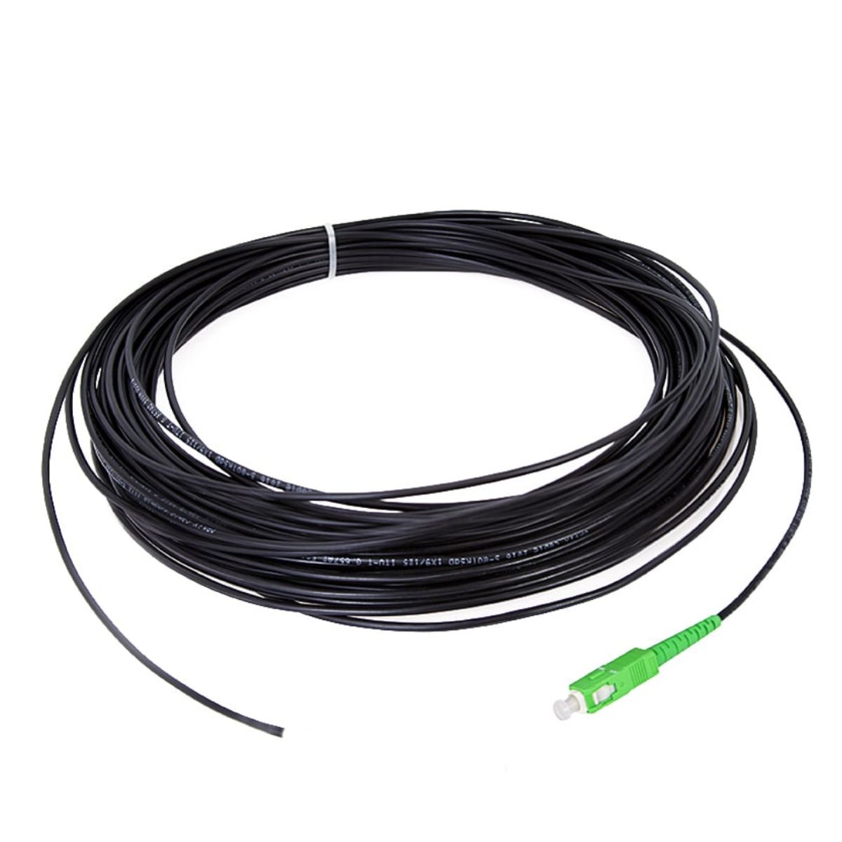 GENERICO - Cable DROP Fibra Óptica Exterior Preconectorizado 90 mts