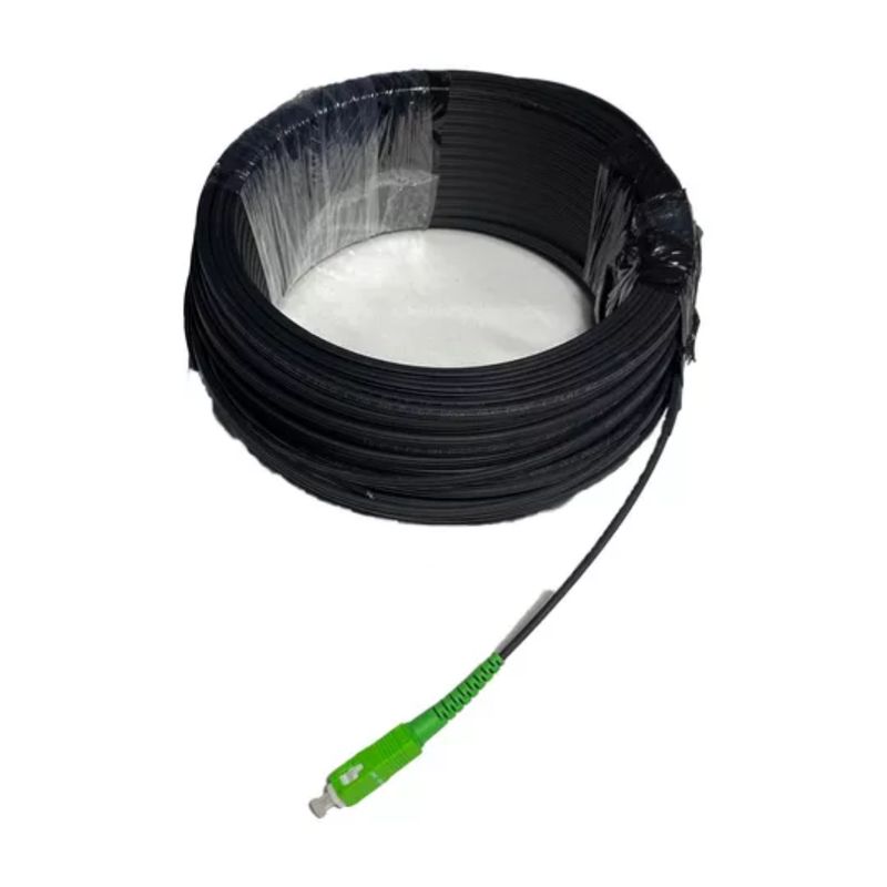 GENERICO - Cable DROP Fibra Óptica Exterior Preconectorizado 90 mts