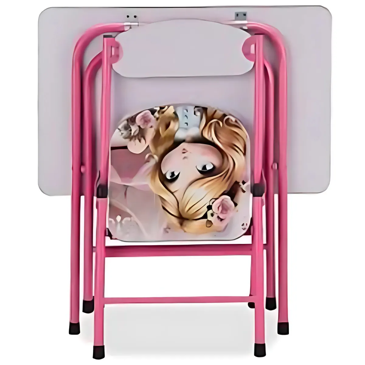 GENERICO - Mesa + Silla Plegables Escritorio con Altura Ajustable para Niñas