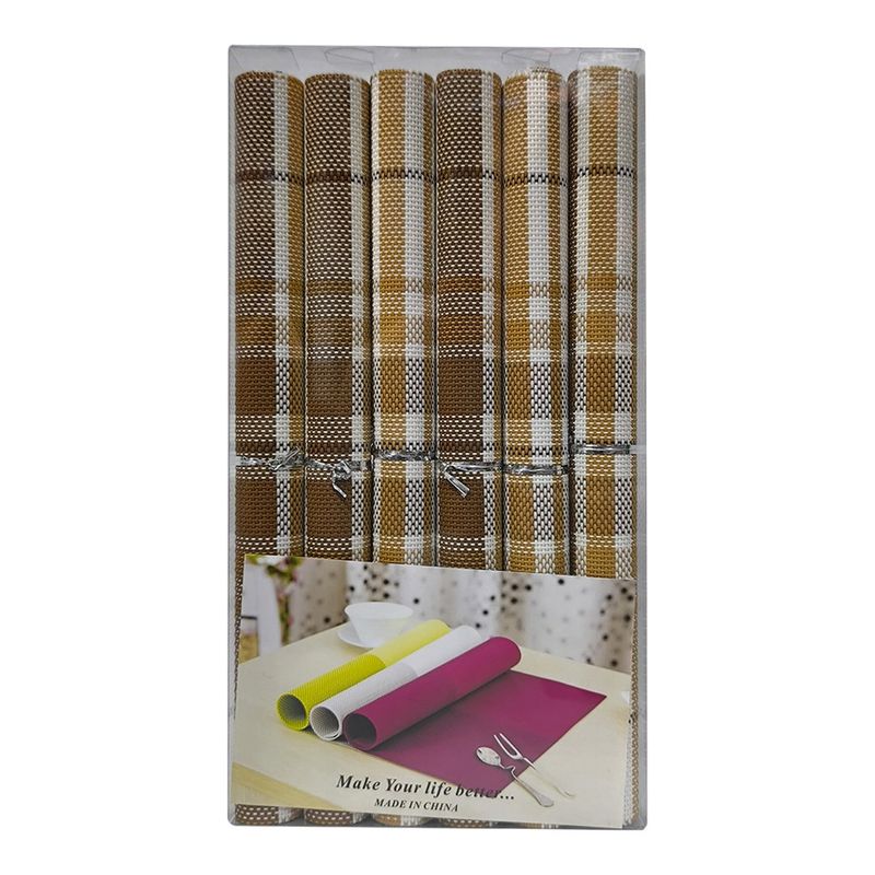 GENERICO - SET DE 6 INDIVIDUALES PARA MESA HOMEMART