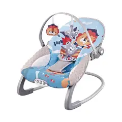 BBQOOL - Silla Nido Bouncer Lion Blue