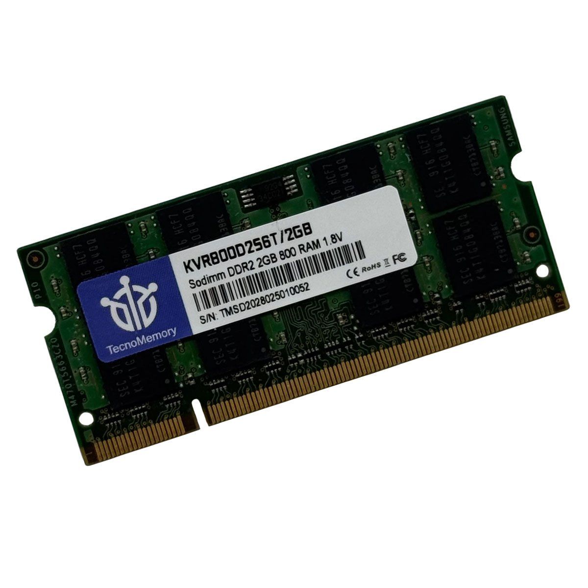 GENERICO - TecnoMemory Sodimm DDR2 2GB 800 KVR800D2S6T/2GB