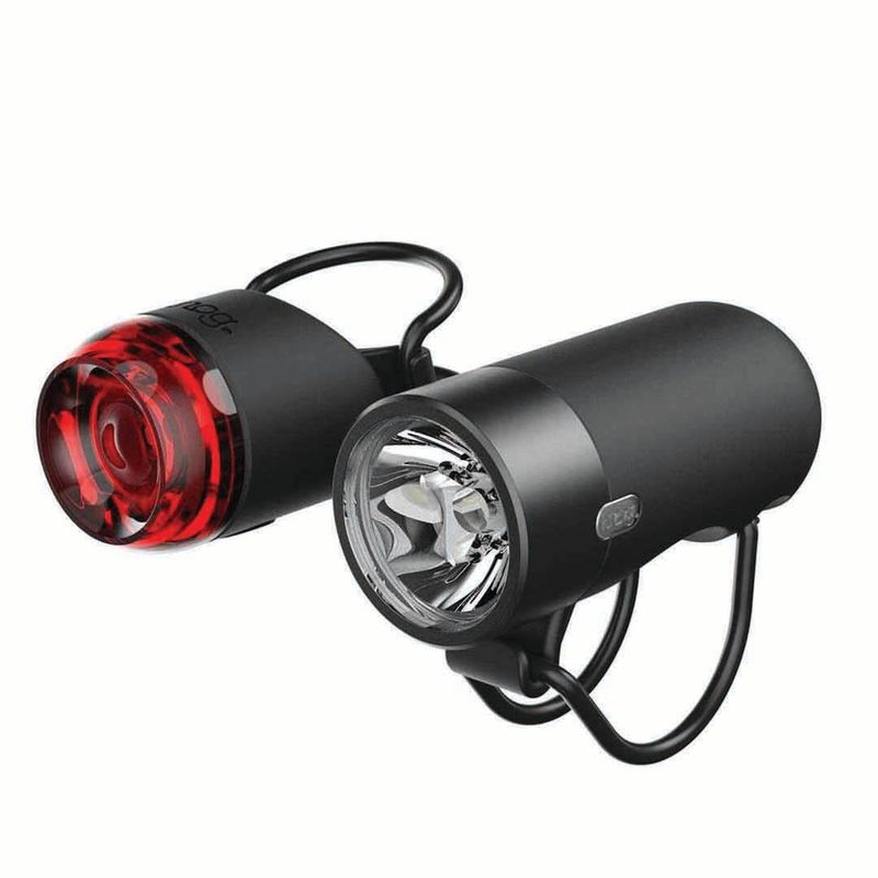 KNOG - Luces DelanteraTrasera Para Bicicleta Plug Twinpack Black