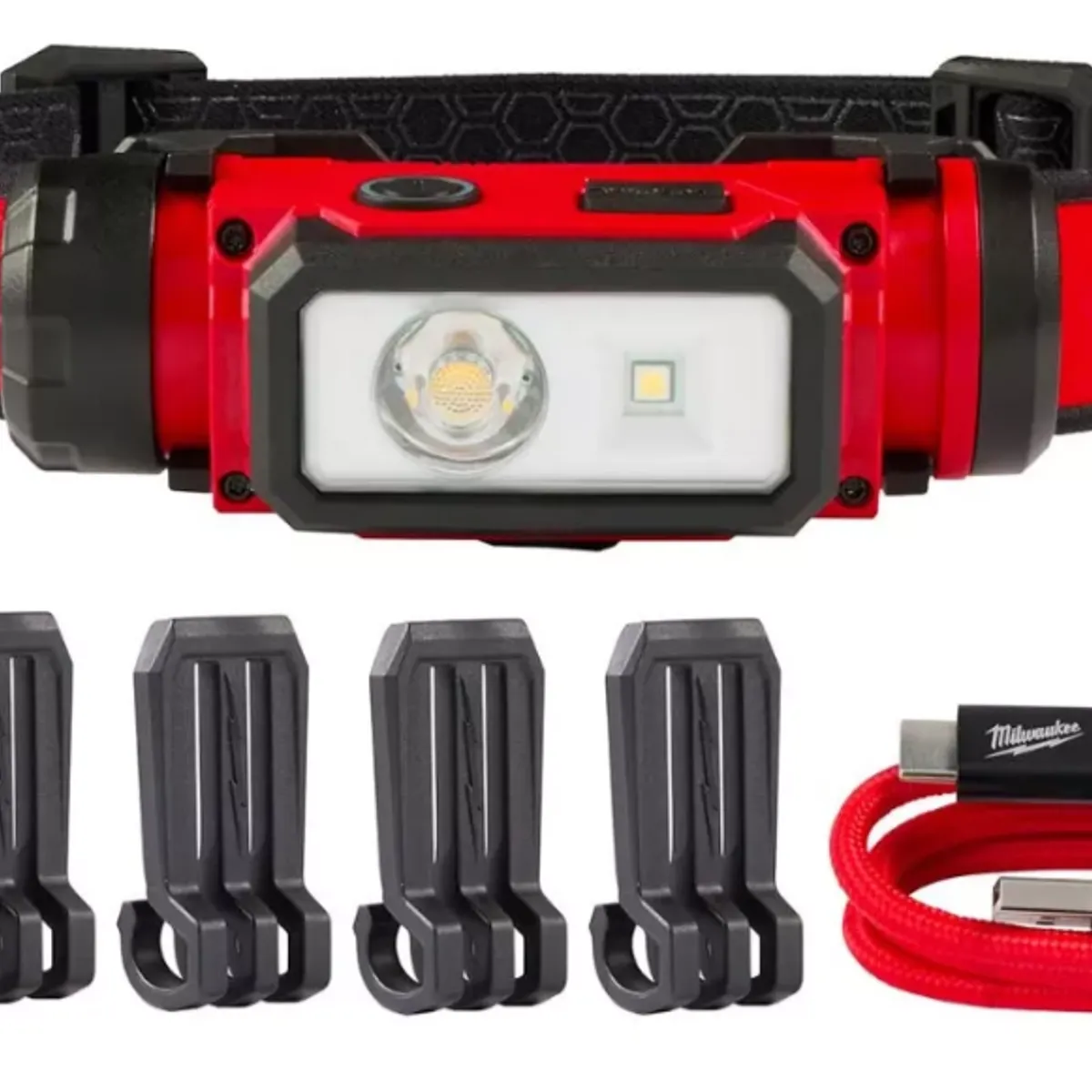 MILWAUKEE - Lámpara Para Casco Recargable Usb Milwaukee 2163-21 600 Lm Color de la luz Blanco