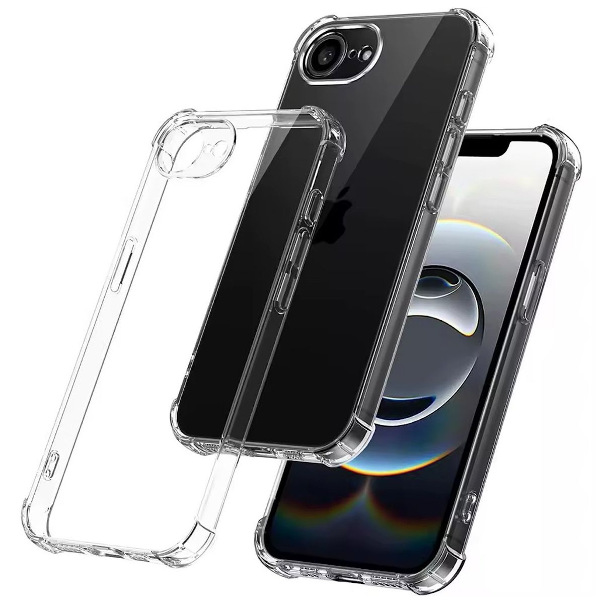 GENERICO - Carcasa Transparente Para iPhone 16e - Esquinas Reforzadas