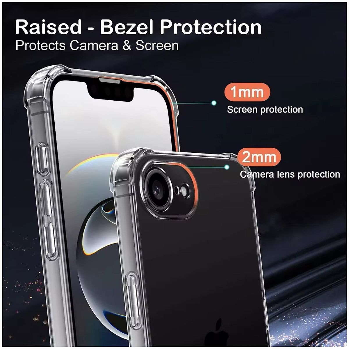 GENERICO - Carcasa Transparente Para iPhone 16e - Esquinas Reforzadas