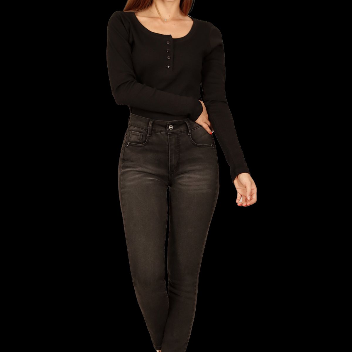 DIVINO JEANS - Jeans Hilary II Negro Divino Jeans