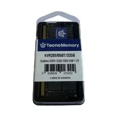 GENERICO - Memoria ram TecnoMemory Sodimm DDR4 32GB 2666Mhz KVR26S19D8T32GB