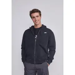 SIOUX - Poleron Hombre Basico Lavado Negro