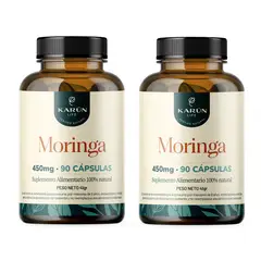 KARUNLIFE - Pack Premium Moringa 2 Frascos 180 Cápsulas Karun Life