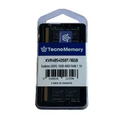GENERICO - Memoria ram TecnoMemory Sodimm DDR5 16GB 4800Mhz KVR48S40S8T16GB