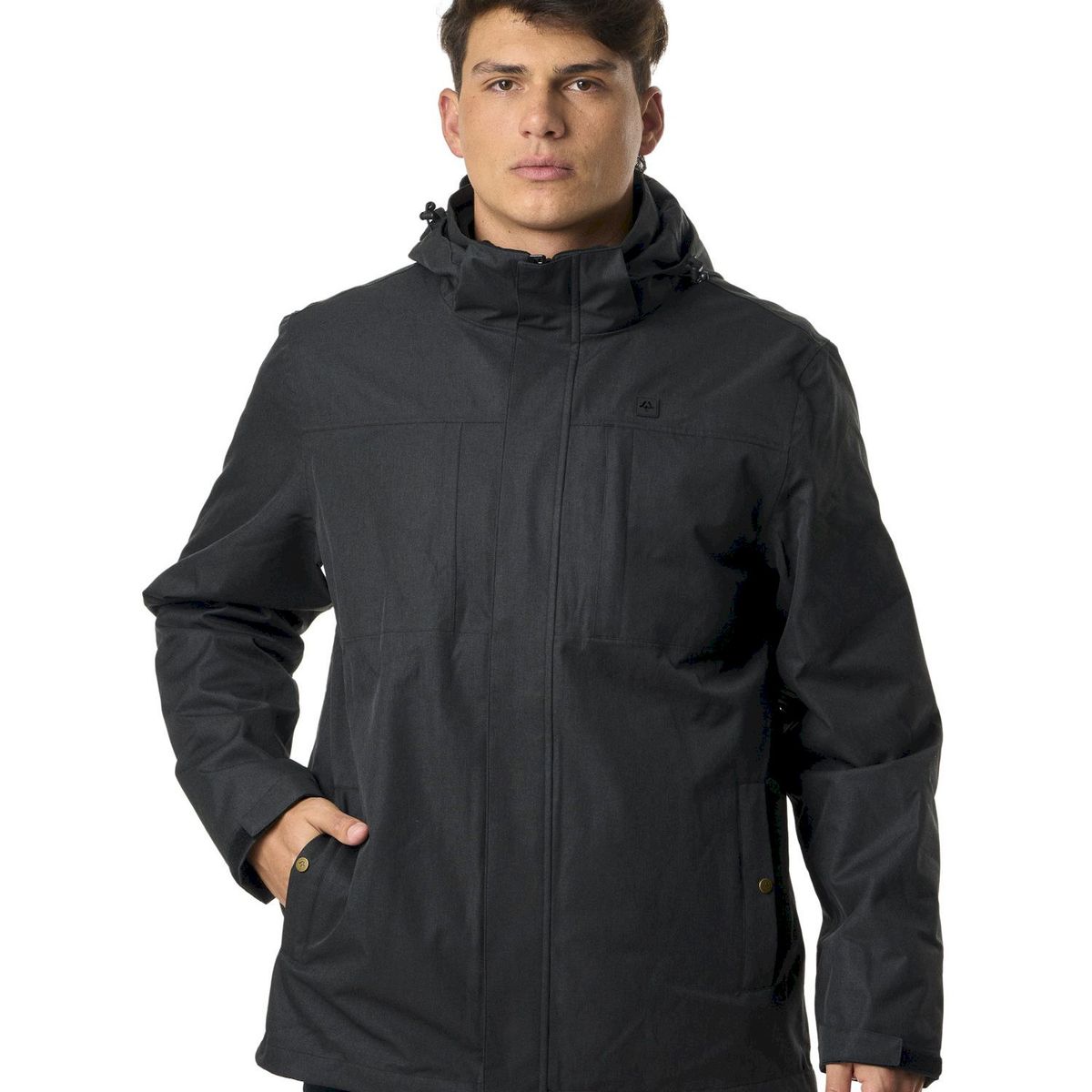 KIVUL - Chaqueta Siklos Reciclada Hombre Negra