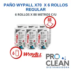 GENERICO - Wypall Regular Roll 6 Unds X 88 Paños C/u