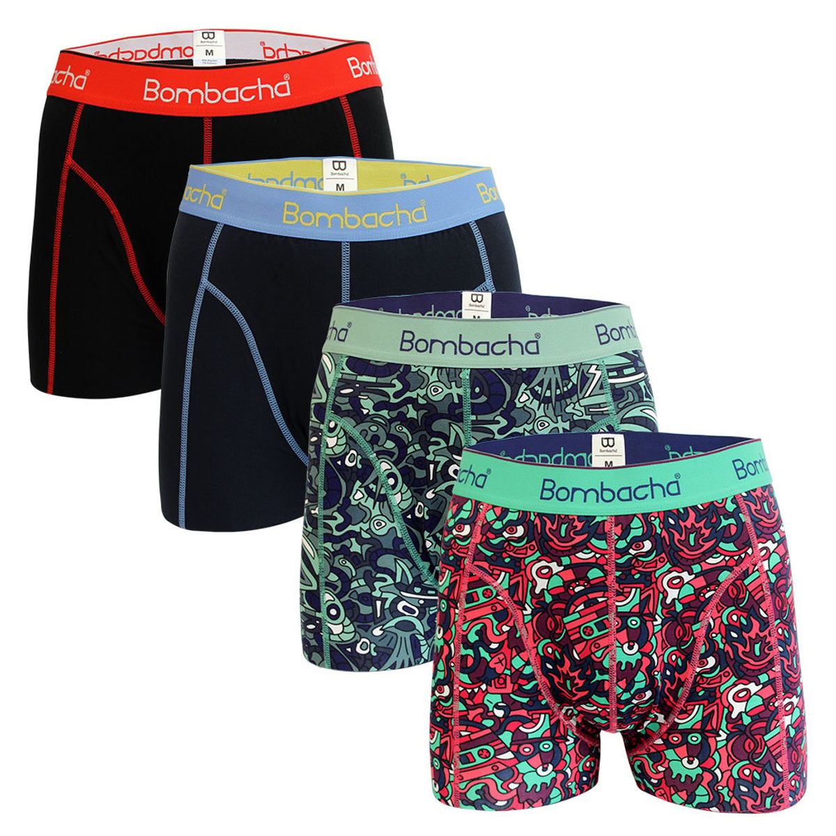 BOMBACHA - 4 pack Bóxer Algodón mixtos