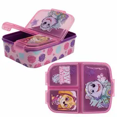 PAW PATROL - Tupper Contenedor de Skye - Sandwichera con Divisiones