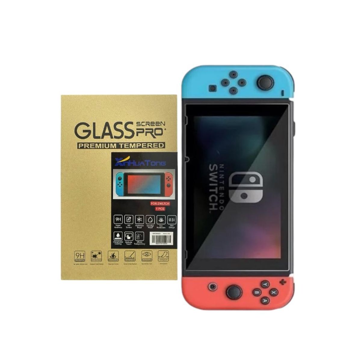 GENERICO - Lamina de Vidrio Templado Para Nintendo Switch Mica