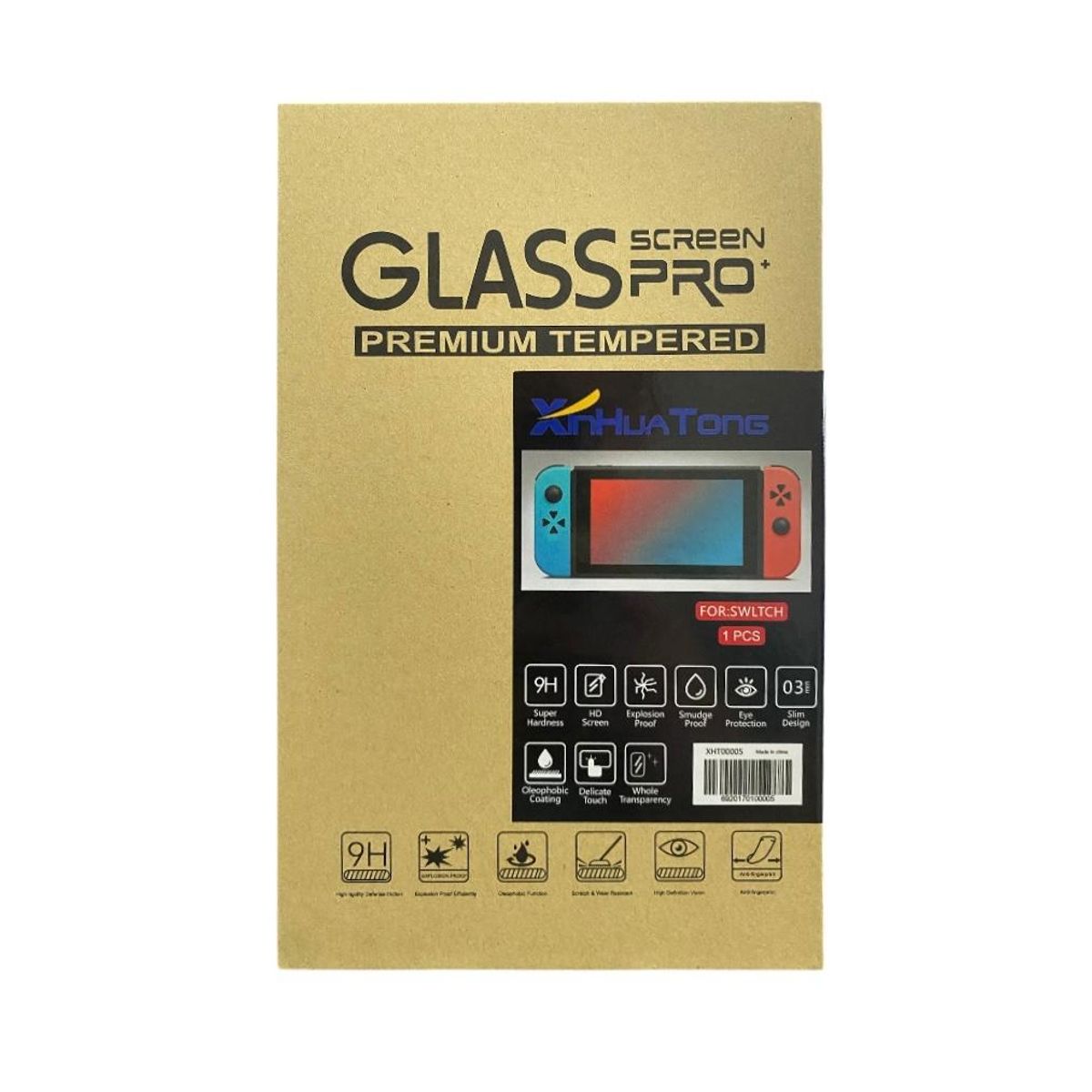 GENERICO - Lamina de Vidrio Templado Para Nintendo Switch Mica